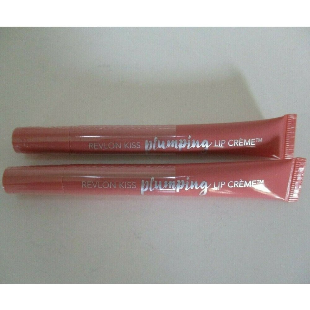 2 Revlon Kiss Plumping Lip Creme in Apricot Silk